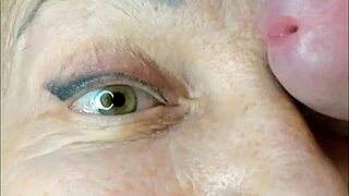 drunk milf housewife moans as young stud facefucks her close-up then cums on eyes squirting orgasm