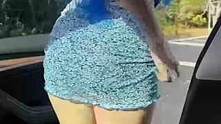 jewelz blu goes wild outdoors with huge cock tease