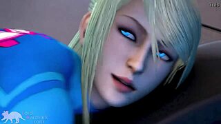 Zero suit Samus gets birthday facefuck with monster cock 😈🍆🎂