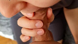 POV handjob blowjob cumshot on hot dress