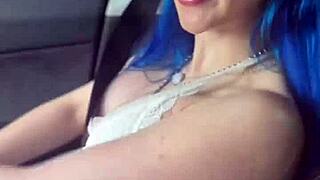 jewelz blu goes wild outdoors with huge cock tease