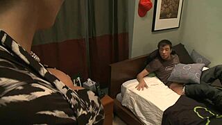 mature mommy tanya catches young guy jerking and rides his cock