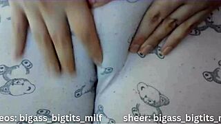 curvy arab milf in pajamas fingers huge ass and clit to wet orgasm