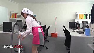 Asian Office Lady Chihiro Akino Intense Blowjob Hardcore Creampie Jav Milf At Work