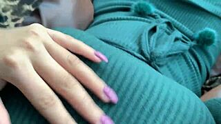 Risky Public Car Blowjob Fuck Handjob Close-Up Orgasm POV