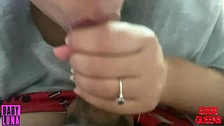 Colombian chubby wakes up to suck cock swallow breakfast creampie babyluna939