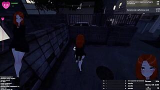 A MODEST GIRL gets CAUGHT exhibiting her HUGE TITS and ASS in hentai game