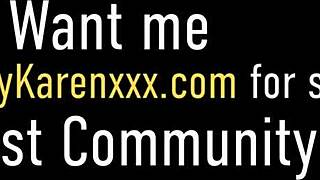 Karen Fisher begs suck your cock then take hot facial cum?