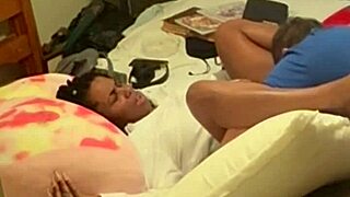 homemade ebony coworker bends over ass up after work doggystyle in bedroom 😏🍫