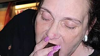 i gave my stepson a sloppy gumjob with pink fake nails deepthroat gag fest