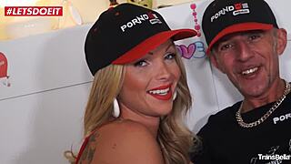 dude shocked by tranny's massive hard cock