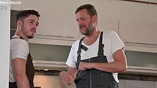 horny milf olivia del rio tempts workers for bedroom dp creampie fuck