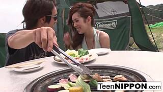 Japanese Girlfriend Delivers Outdoor Blowjob And Hardcore Fuck To Her Guy