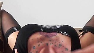 Homemade BDSM Slave Chokes Gags on Deepthroat Face Fuck