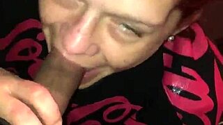 bbc throbs deep in my whore mouth sucking hard