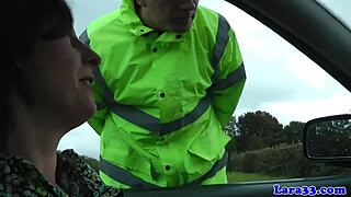 Caught Milf Masturbating Begs Cop Fuck Stockings Heels Ride