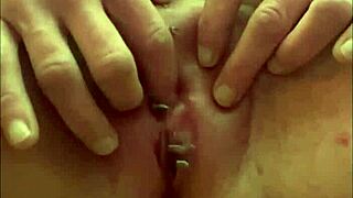 german milf squirts after clit rub orgasm