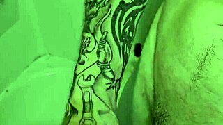 strokin my huge cock in out shower solo naked small waist sexy tease