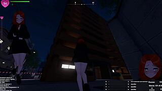 A MODEST GIRL gets CAUGHT exhibiting her HUGE TITS and ASS in hentai game