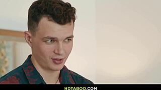 caught my stepson jerkin i choke his cock with my milf tits