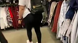 flashing ass in store got me so horny masturbated restroom fingering panties