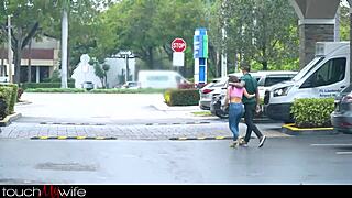 Weird hubby watches wife Kiana Kumani cheat with huge cock