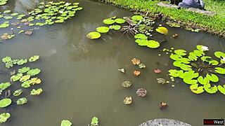 Skinny Teen's Public Cumwalk Cafe Pasta Dripping Semen on Face