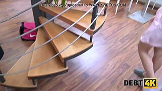 Feels so desperate paying rent with my sweet student pussy