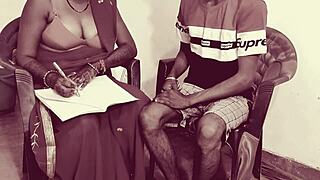 hot indian teacher shows student kama sutra with rough outdoor anal creampie