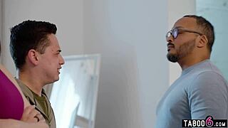 stepson fucks stepmom cucking cheating husband!