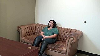 mia marks casting on sofa, her tight bbw tits begging for college cock?