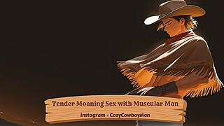 Muscular Stud Moans Through Intense Solo Orgasm Session