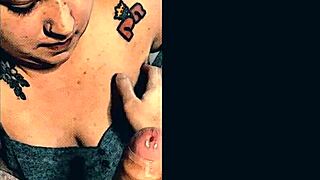 Chubby Homemade BBW Gives My Best Titty BJ Ever