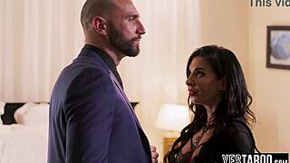 i surprised my horny hubby wit this sly milf hooker blindfold fuck in lingerie