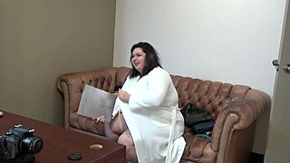mia marks casting on sofa, her tight bbw tits begging for college cock?