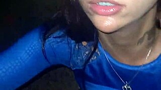 OMG! Sizzling Crossdresser Plays Wild in the Parking Lot Fun!