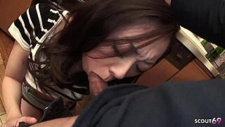 wanna see this mature japanese neighbor tricked into creampie?