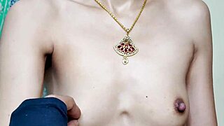 petite desi girlfriend rides boyfriend's cock cowgirl to creampie bliss