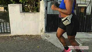 redhead big ass ebony trains hard filmed by lover