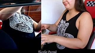 chubby latina piggy teases belly farts while gaining weight studying