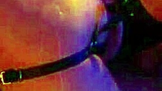 Lecherous guy pisses on wench tits before assfucking her!