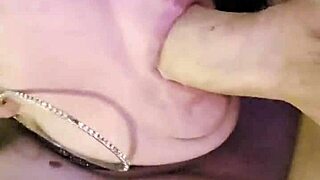 Horny Fat Wife Gobbles Cock Deepthroat in Homemade Slut Suck!