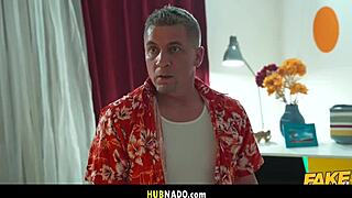 halloween babe in fishnets squirts from pussy licking and big cock pounding