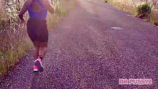 redhead big ass ebony trains hard filmed by lover