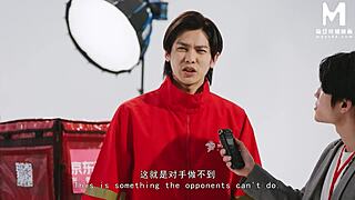 Bossy Asian President Rides Delivery Guy's Cock For Pussy Benefits