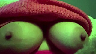 italian milf artemisia love bounces huge natural tits in slow motion solo tease