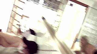 husband watches wife take fat cock double anal creampie