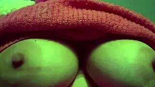 italian milf artemisia love bounces huge natural tits in slow motion solo tease