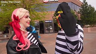 Hey Joker fuck Harley Quinn's huge tits with your monster cock