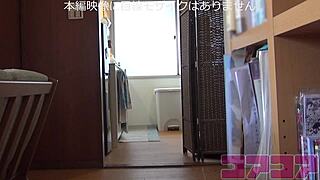 Hidden cam catches busty mom napping at home